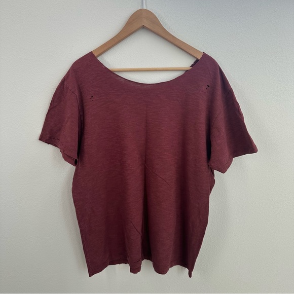 ASU Arizona State University Destroyed off the shoulder Tee - Picture 7 of 7